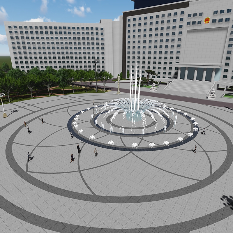 綏化市政府改造——政府廣場